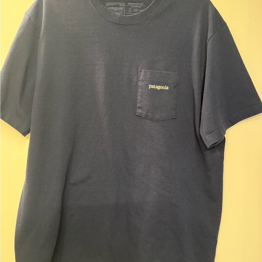 Patagonia Men's Dark Blue Short Sleeve Tee
